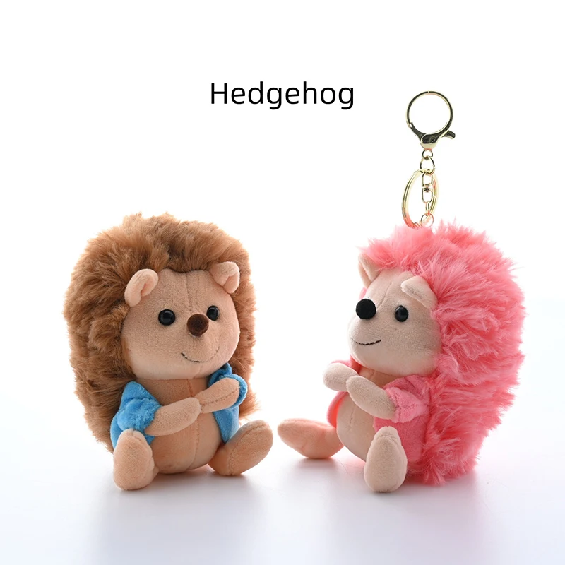 Мультяшная милая пара маленькая кукла-ежик брелок забавная плюшевая кукла