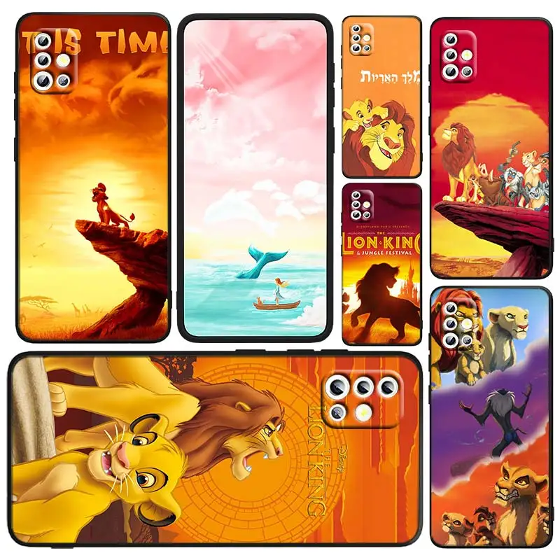 

The Lion King Disney Phone Case For Samsung A23 A50 A30 A73 A71 A53 A52 A51 A33 A32 A22 A03S A03 A02S A31 5G Black Soft