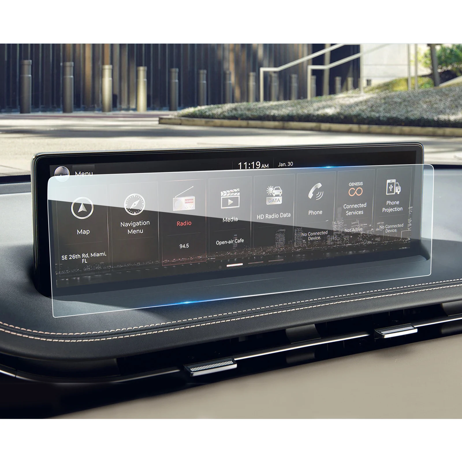 

LFOTPP для GV70 2021 2022 14,5 дюймов автомобильный навигационный сенсорный дисплей закаленное стекло Защита экрана Авто аксессуары для интерьера