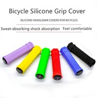 mountain bike handlebars universal silicone non slip handlebars bicycle grips bilateral locking handlebars accessories