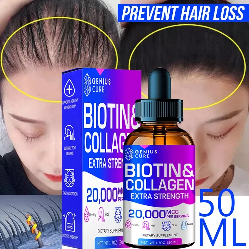 

NEW IN Powerful hair growth serum oil, short to long hair line accelerated growth thickening hair oil, suitable for both men and