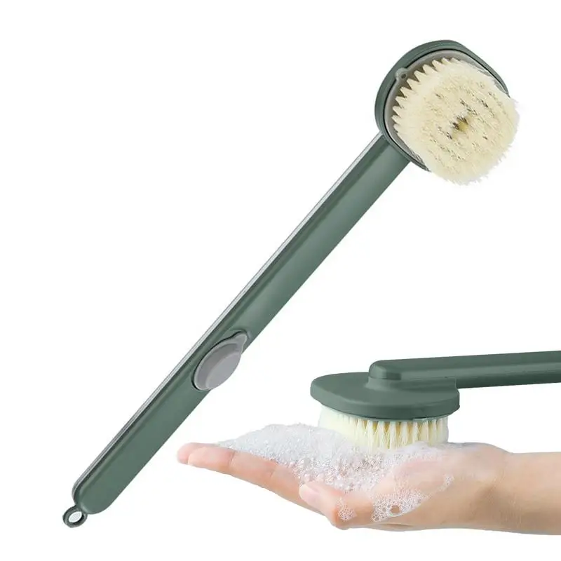 

Bath Brush Long Handle For Shower Body Scrubber For Back Body Cleaning Massage Brush Storable Body Wash Back Brush For Showering