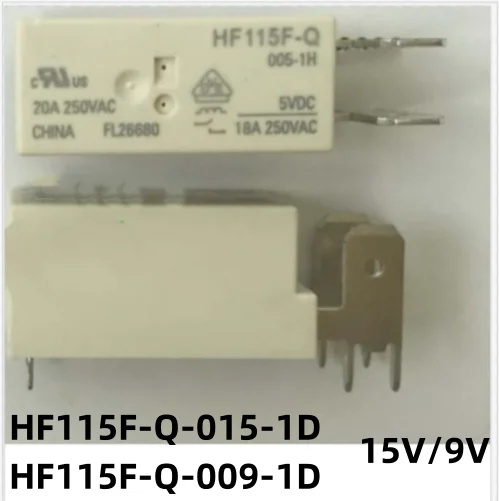 Новинка, 10 шт./партия, Φ 15 В постоянного тока, Φ 0115-1D HF115F Q 012 1D 15V 9V 20A