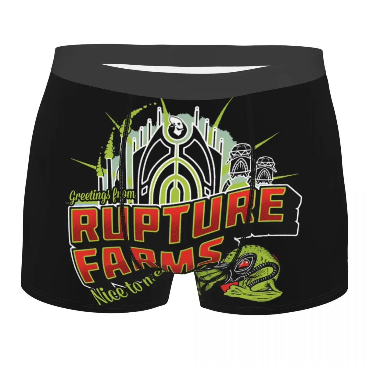 

Greetings From Rupture Farms Man's Boxer Briefs Underpants OddWorld Game Highly Breathable Top Quality Sexy Shorts Gift Idea