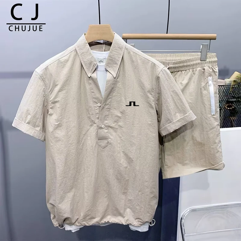 

Horse Golf Wear men Summer Golf clothing Golf Suits Quick drying waterproof Golf shirts Golf Shorts Suit Hooded Men Golf Wear