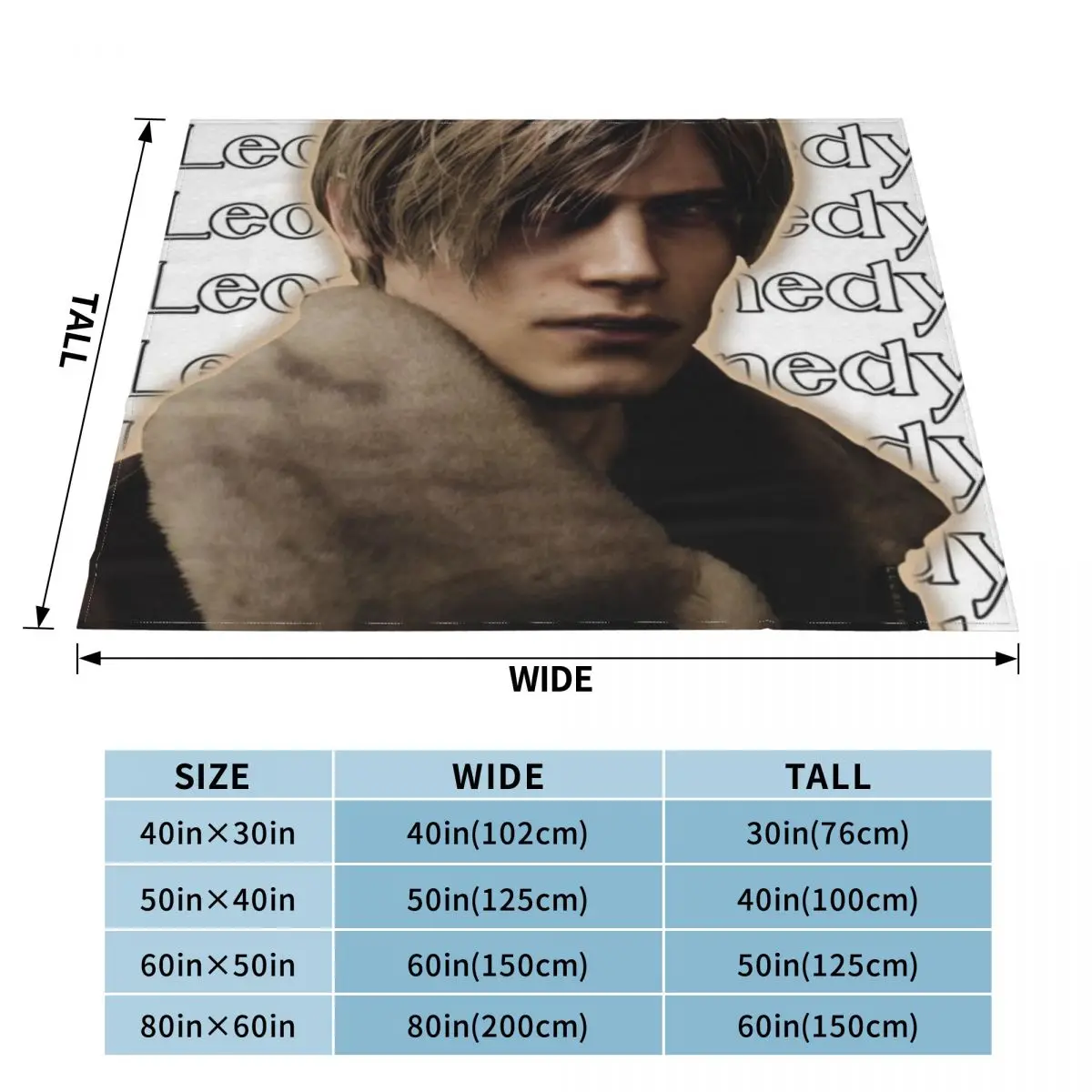 Ультрамягкое Флисовое одеяло LEON SCOT KENNEDY