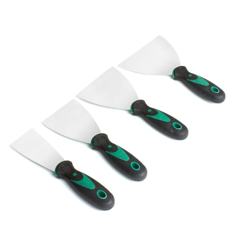 

Heavy-Duty Painting Tools Durable Carbon Steel Putty Knife Scraper Comfortable Rubber Grip Handle for Smooth Finishes