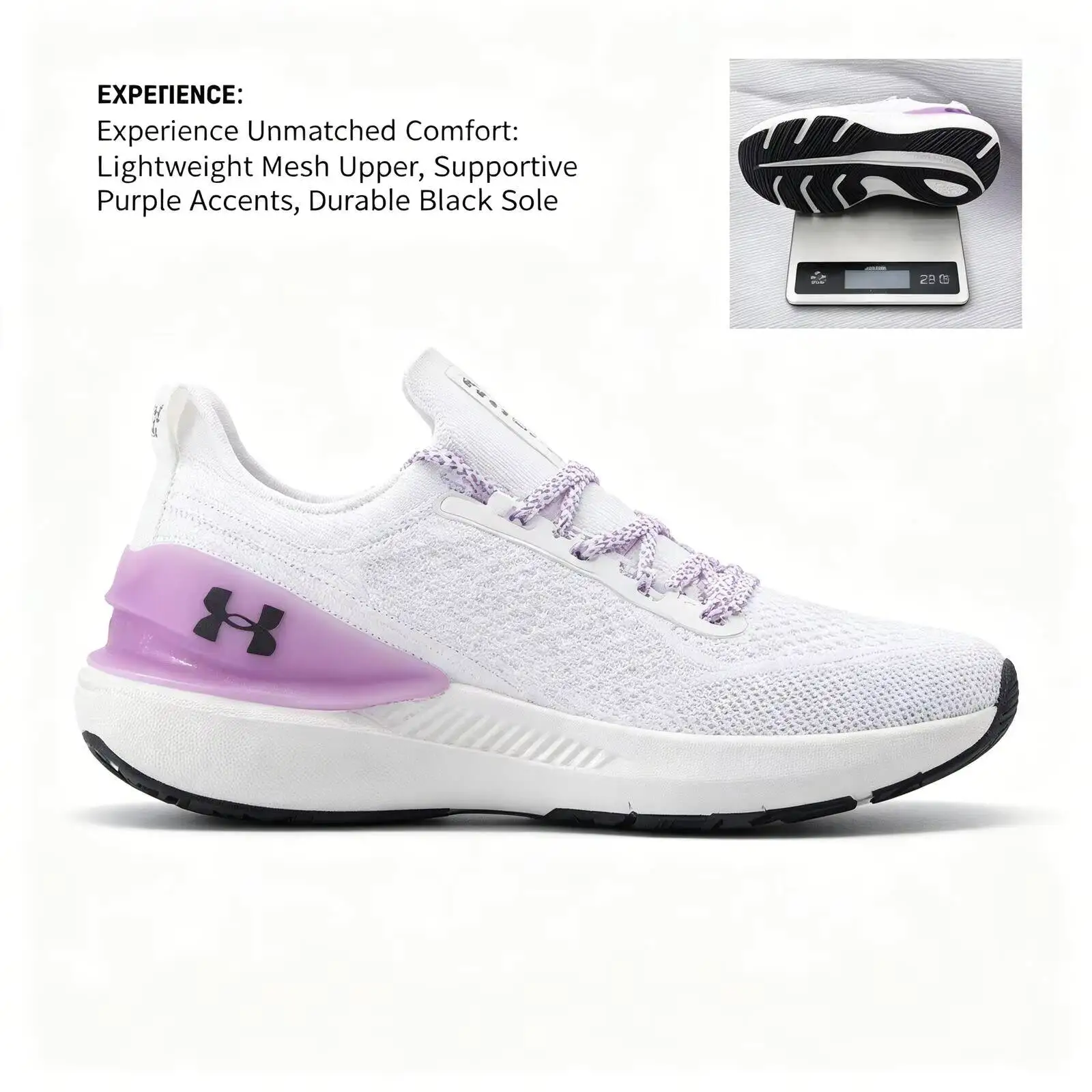 Фото Модные спортивные кроссовки Under Armour 2026 для фитнеса и тренировок, удобные и дышащие повседневные кроссовки для бега 3027777-100 №2