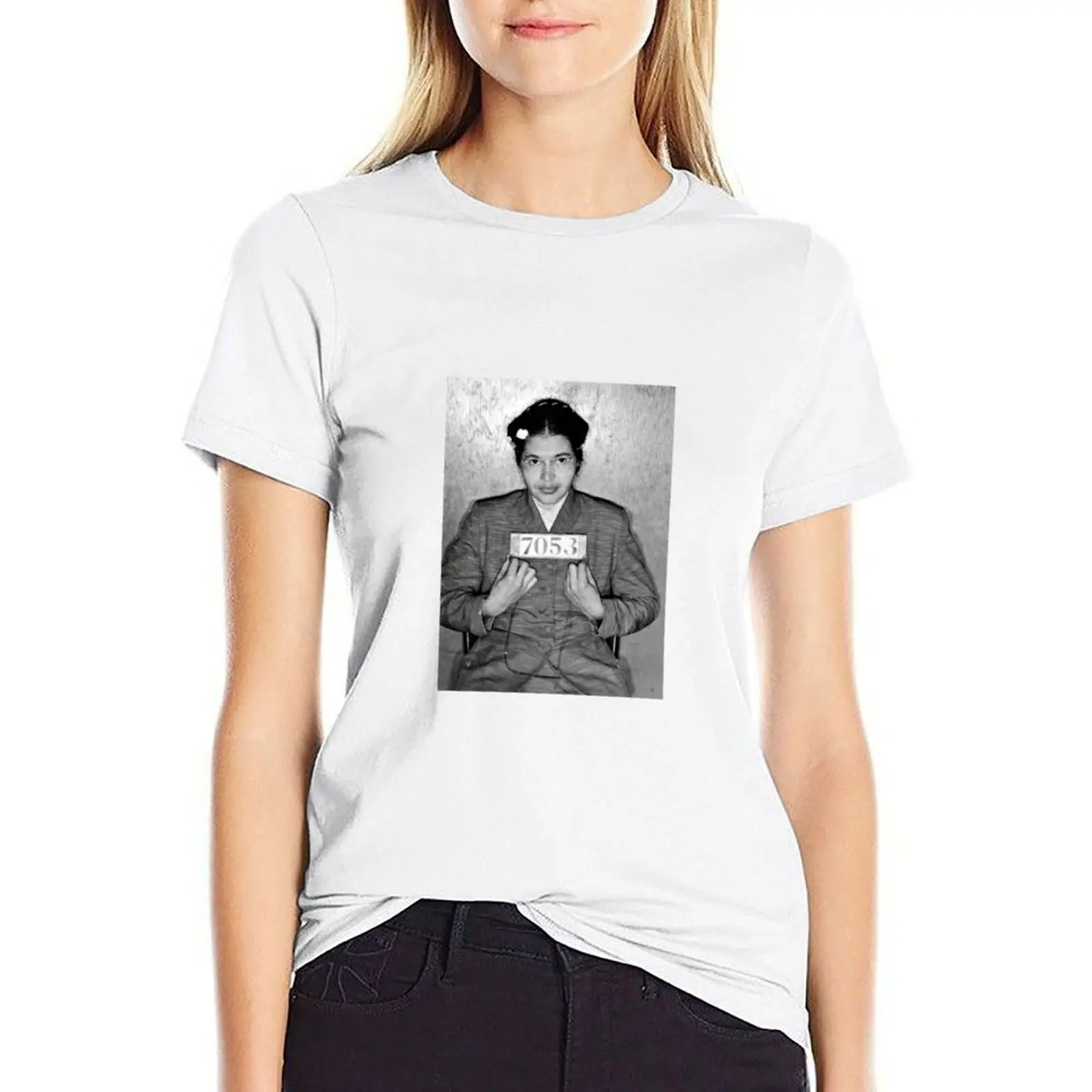 Женская Аниме-футболка с принтом Роза Паркс