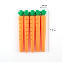 1pc erasable pen special rubber carrot shape eraser for erasable gel pen correction supplies school office stationery 1 45 8cm