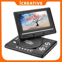 9 8 inch portable mobile dvd withtelevision built in battery rotatable intelligent power off memory function mini television