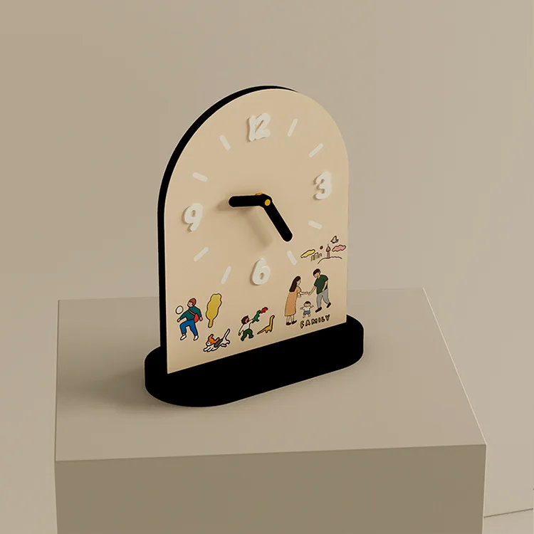 Desktop creative ultra-quiet clock desktop room ornament