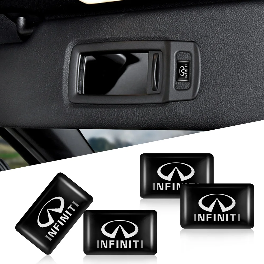 

10Pcs Car Window Lift Button Stickers Steering Wheel Badge Decoration For Infiniti Q30 Q50 Q60 Q70 QX30 QX50 QX60 FX35 FX50 ESQ