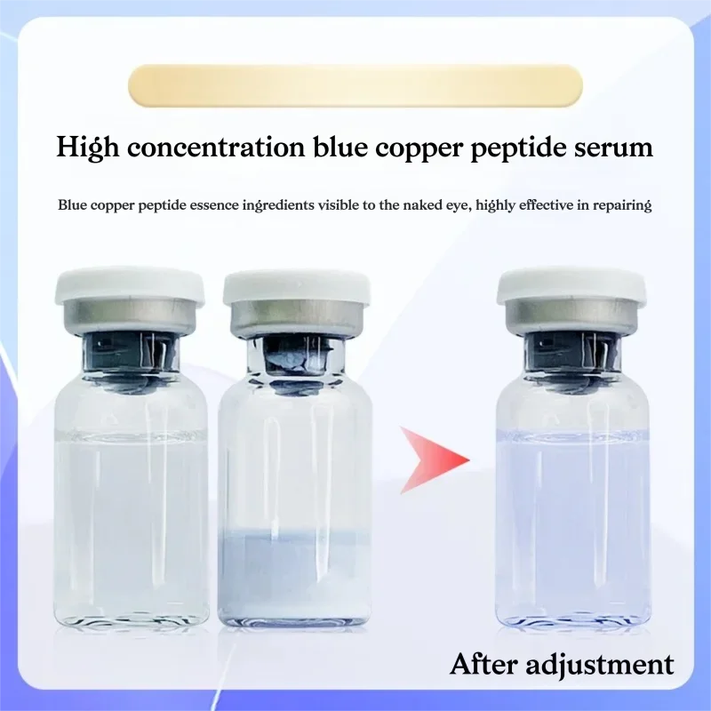 Фото Набор для ухода за кожей: 12 пар сывороток с пептидом GHK-Cu (синяя медь), лиофилизированный порошок для глубокого восстановления, осветления и увлажнения кожи №2