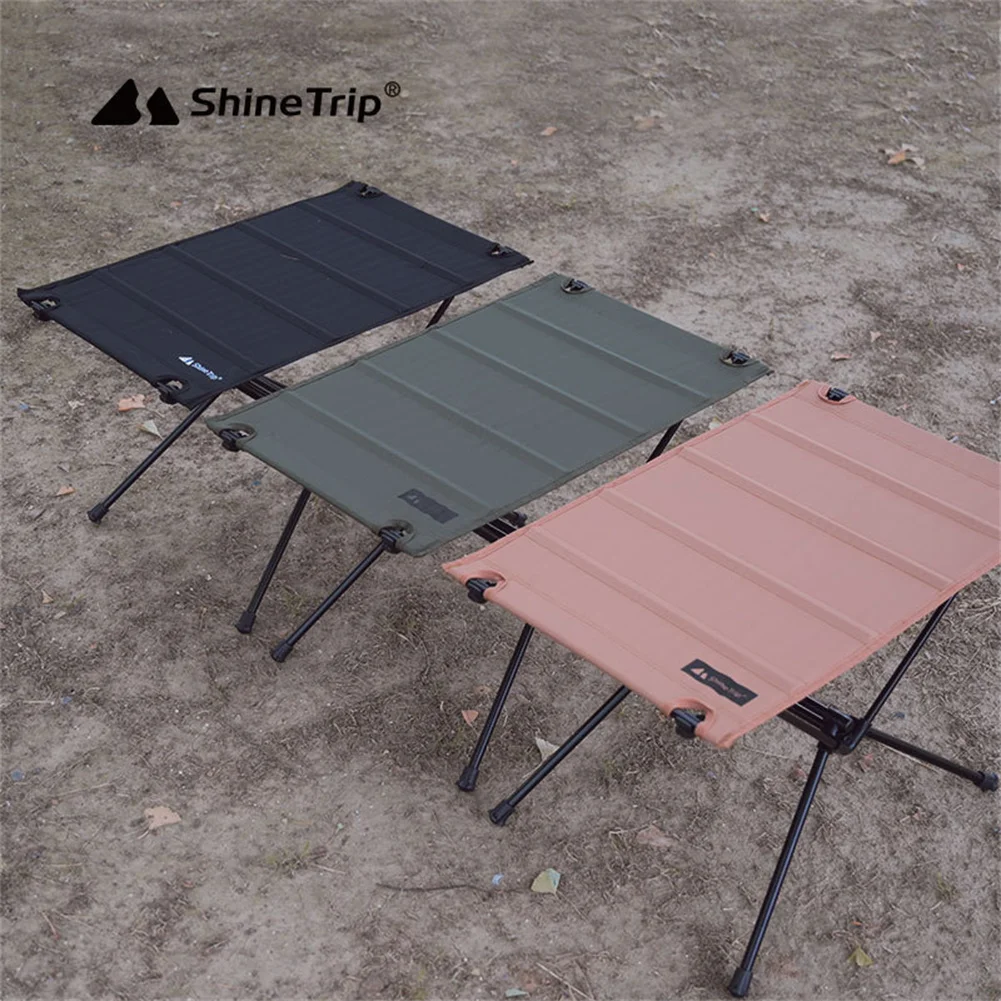 

Складной портативный стол ShineTrip для кемпинга, стол для пикника с удобной сумкой для переноски, стол из алюминиевого сплава для пешего туризм...