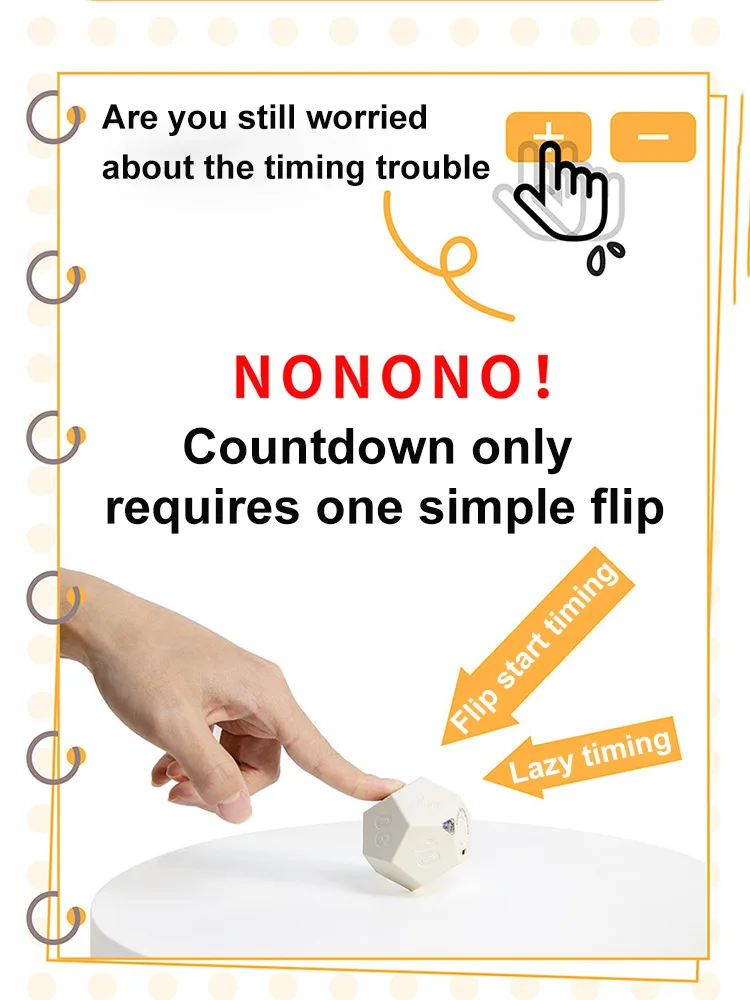 Цифровой 12-сторонний таймер для самостоятельного обучения напоминание о времени