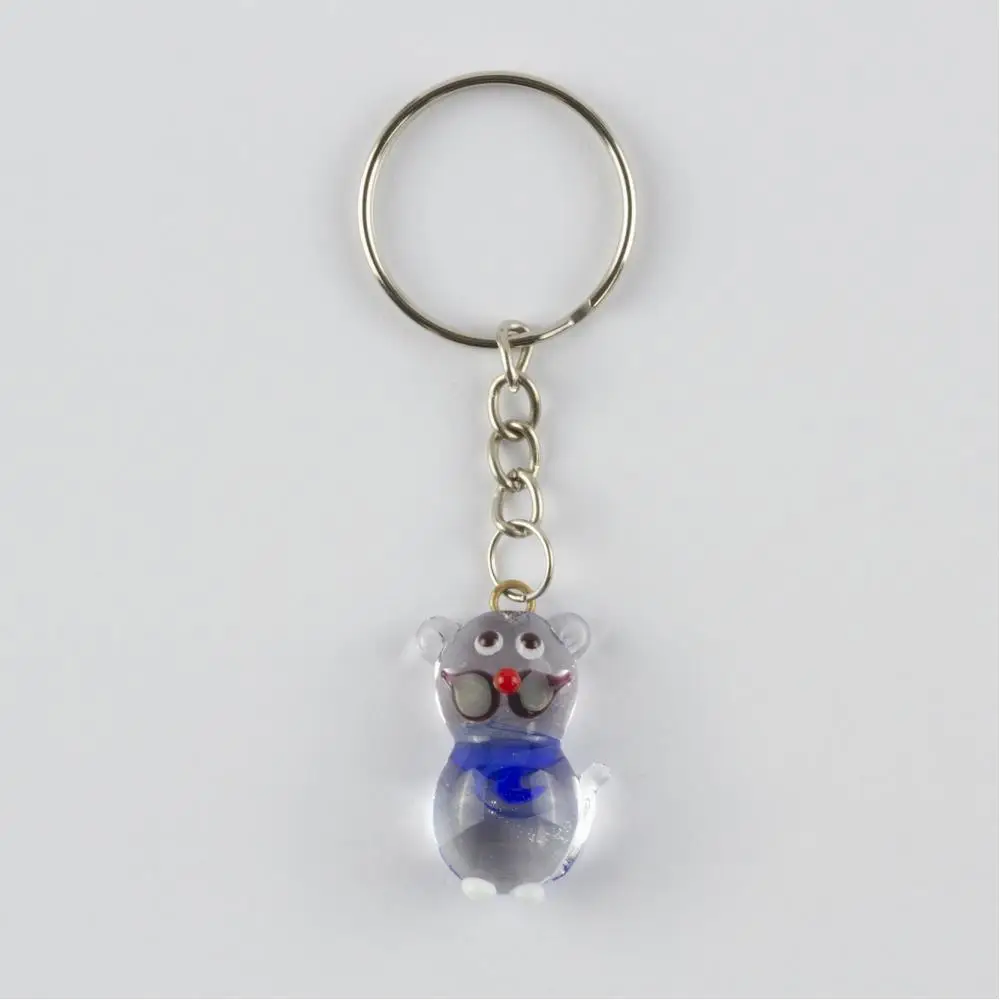 

Cat figured glass keychain