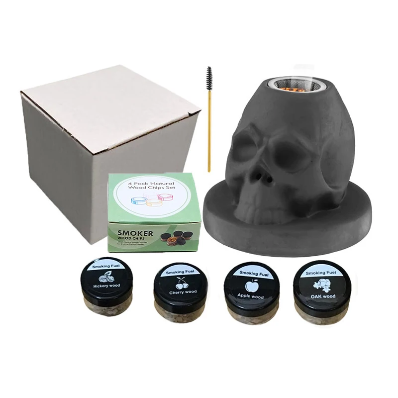 

Набор для коктейлей "Череп", керамика, 4 вкуса