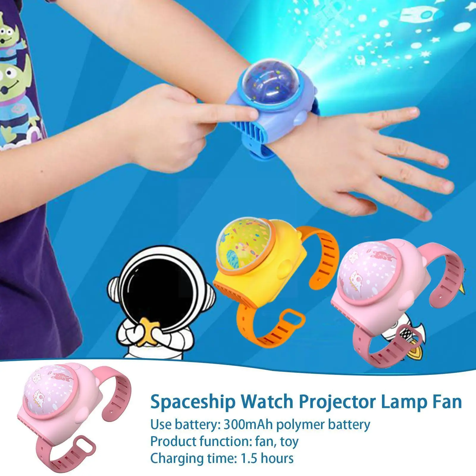 

Kids Watch Fan Summer Leafless Fan 5V Mini Cooler Fans USB Fans Fan Handheld Silent Power Portable Student Cooling Wrist Wi T7P7