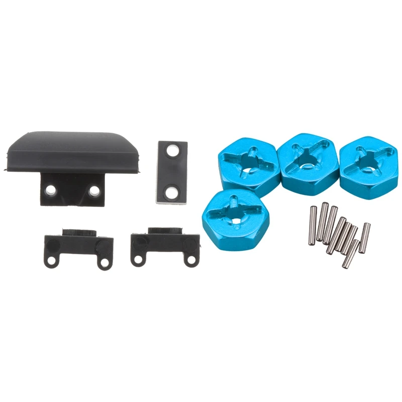 

Алюминиевый сплав, 12 мм, комбайнер, ступица колеса, шестигранный адаптер, обновления для Wltoys 144001 1/14 и 144001-1257, бампер для защиты от столкновени...