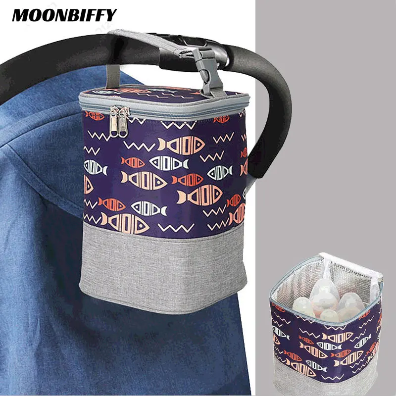 

Baby nappy bag Insulation Breast Milk Bottle Thermal Bag Portable Dot Mummy Infant Feeding Milk Keep Warm Stroller Hang Tote