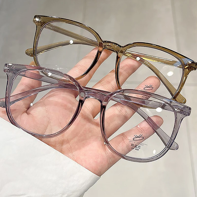 Прозрачные очки в полной оправе модные интернет-знаменитости компьютерные с