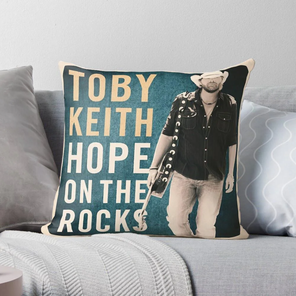 

Toby Keith Hope on The Rocks Pillow Sofa Car Bed Sofa Pillow Case Bedroom Decoration Cushion Cover Home Decor