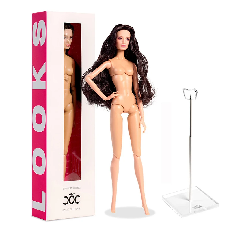 12-дюймовая европейская модная подставка для куклы BJD черная кожа повседневный