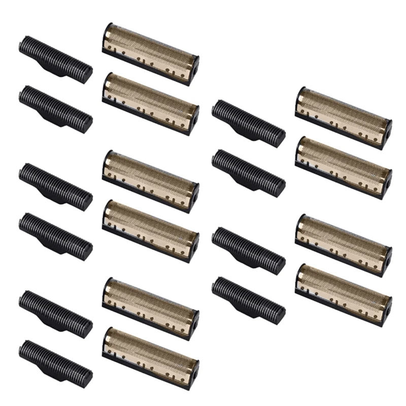 

5Set Clipper Blade For Kemei Km-1102 Clipper Electric Shaver Parts Net Gold