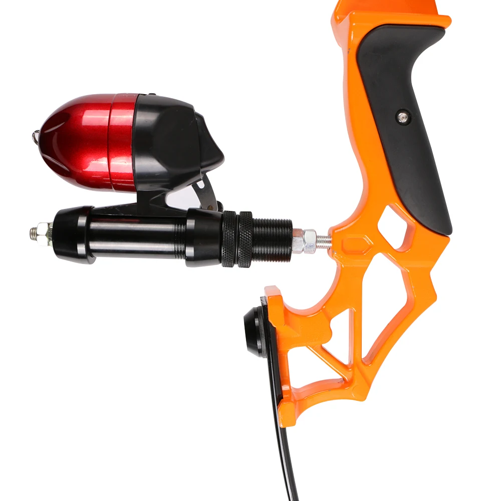 Archery Bow Fishing Reel for Compound Recurve Bow Slingshot Trollingreel with Mount Seat Base Trolling Reel 3.1:1