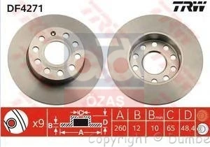 

Код магазина: DF4271 для задней детали диска 04