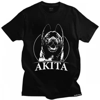streetwear mens funny proud akita dog tshirt short sleeve round neck cotton t shirt summer animal tees shirt slim fit apparel