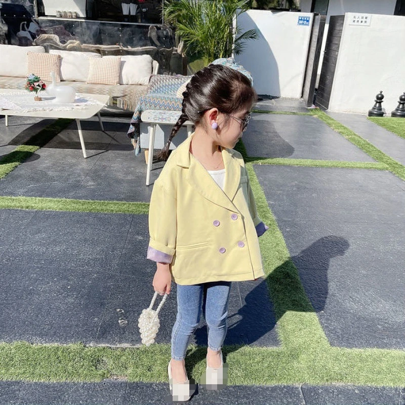 Freely Move Baby Girls Princess Dresses New Autumn Elegant Blazer Coats with Floral Dress 2Pcs Suits Clothes Outfits for Kids