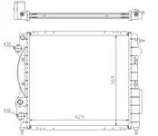 

MRN014023 для радиатора двигателя (430 × 23) CLIO 90-ручной