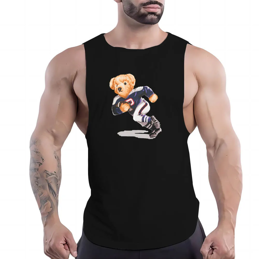 

Tank Tops Breathable Basketball Outdoor Sport Sleeveless Shirt Summer Fnaf Quick Dry Gym Clothing Men Fashion Leisure Y2k Print