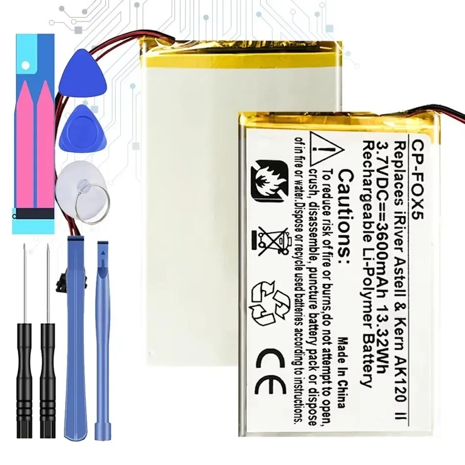 Аккумулятор 3500 мАч для динамика FIIO X1 X3 X5 X7 II