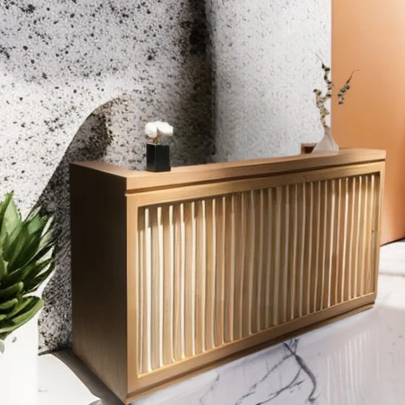 Деревянные центральные стойки регистрации для клиентов касса салона красоты