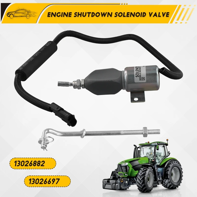 Электромагнитный клапан для остановки затвора топлива 12 В 13026882 Deutz сельского
