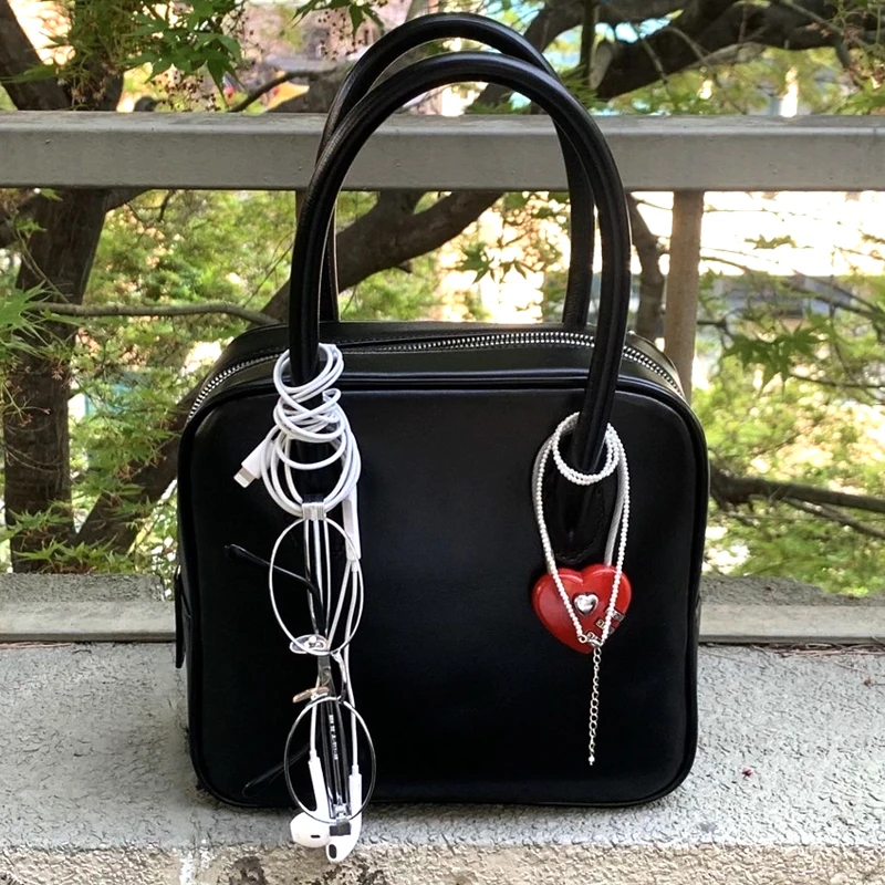 Подвеска-брелок в виде красного сердца Y2K