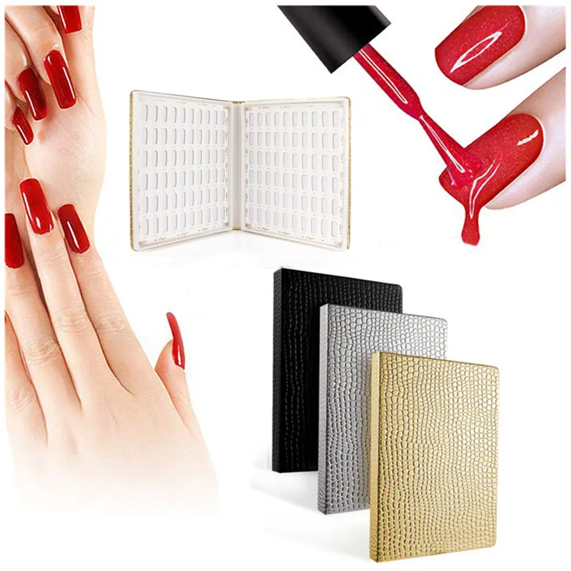 Cheap 120 216 Colors Nail Art Display Book Showing Shelf Gel Polish Chart Showing Shelf Nail Storage Box Nail Color Card Display Book