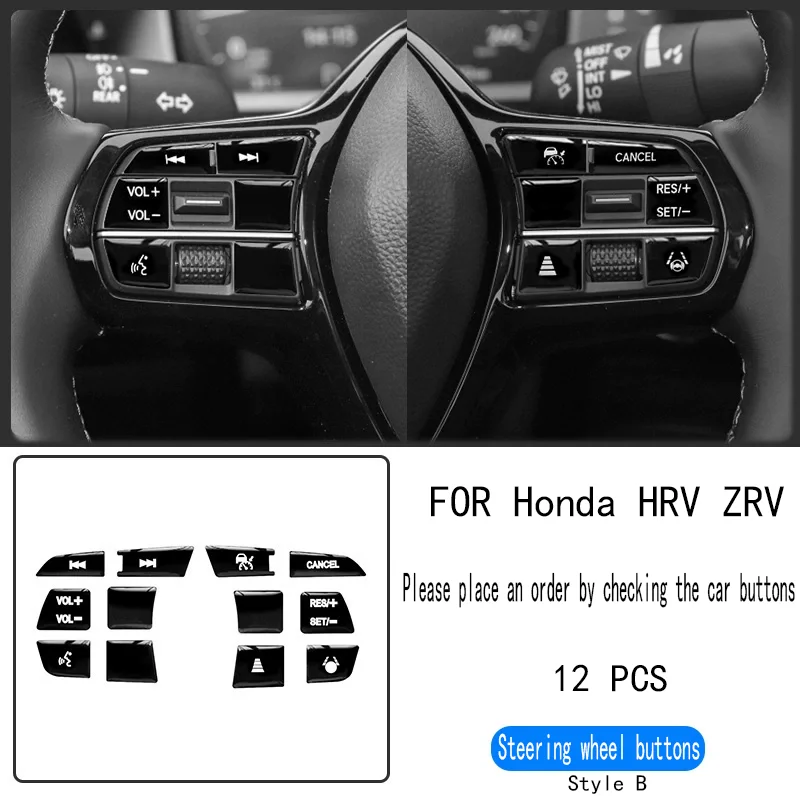 

Для Honda HRV ZRV 2023, наклейка на кнопку управления рулевым колесом, переключение передач, кнопка включения окна, защитная наклейка, автомобильные аксессуары