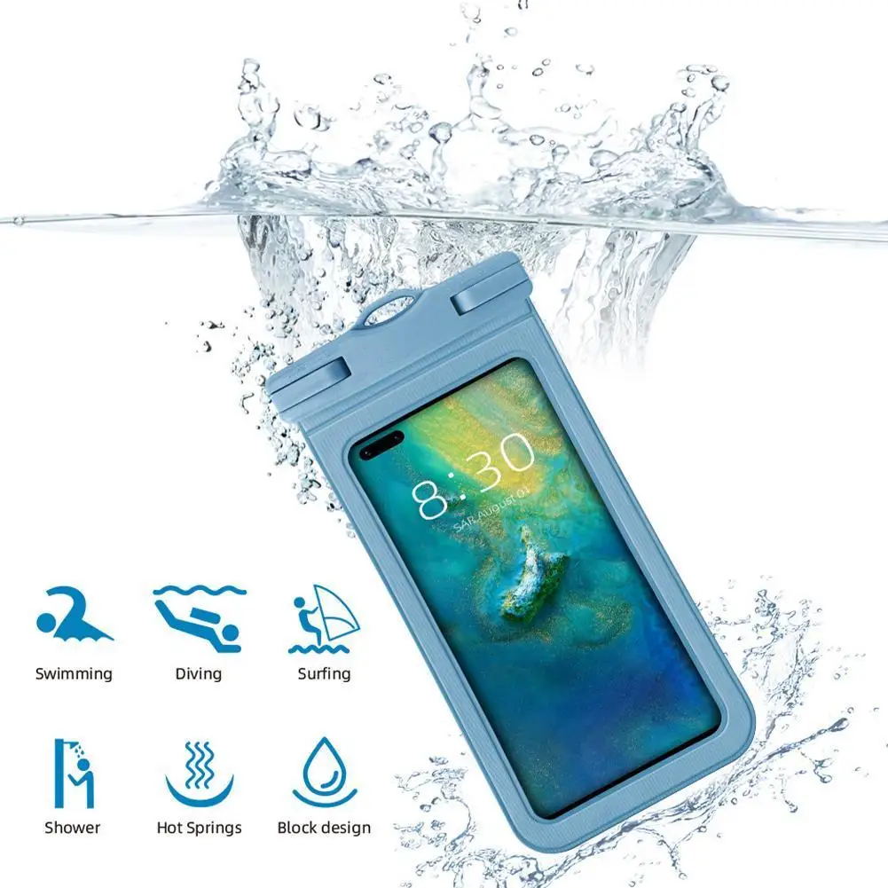 1 Pcs Phone Waterproof Bag Moisture-proof And Water-proof Bag Thickened Swimming Drifting Mobile Phone Waterproof Sleeve