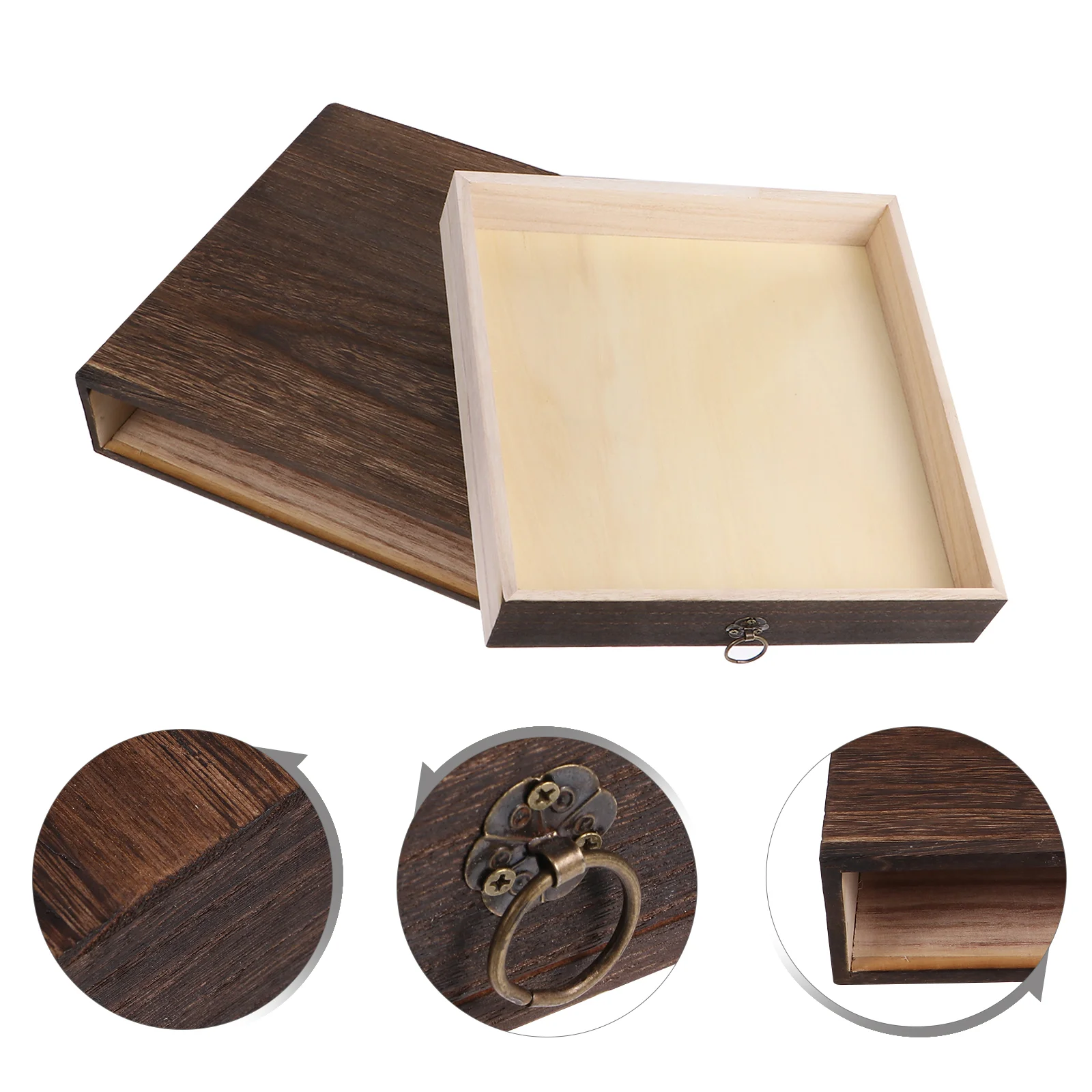 Decorative Wood Boxes Desktop Storage Tray Mini Desk Desk File Organizer Desktop Wood Storage Box Rustic Wood Shelves