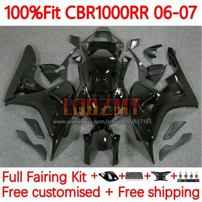 

Injection Frame For HONDA CBR 1000 RR CC 1000RR 1000CC CBR1000RR CBR1000 RR 06 07 2006 2007 OEM Fairings 114No.7 Glossy black