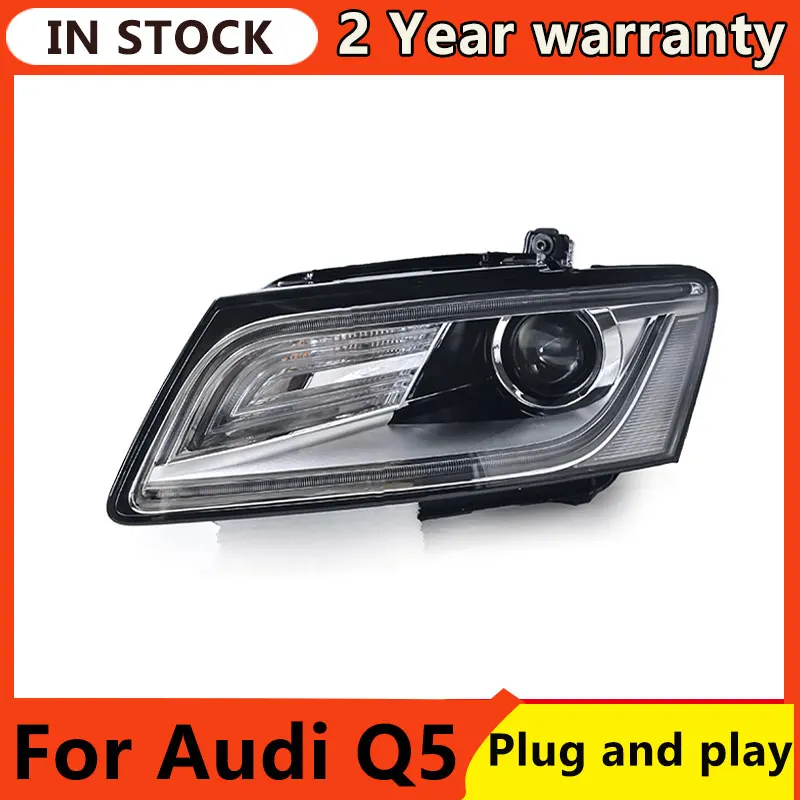 Фара для Audi Q5 головного света 2009-2018 LED динамического анимации сигнала DRL Bi Xenon автомобильные аксессуары