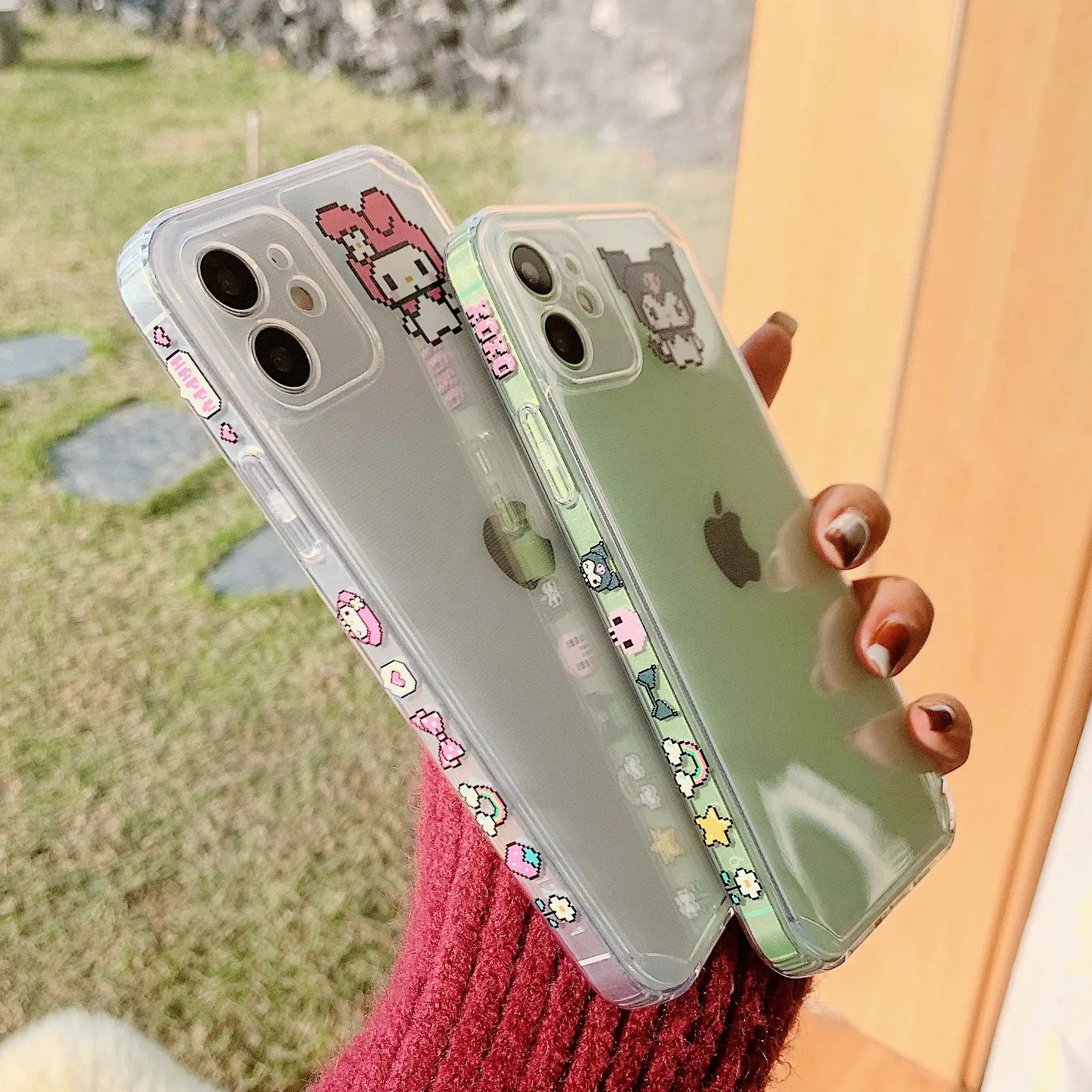 

Transparent Cartoon Phone Case For iPhone 13 12 11 Pro Max XR XS Max X 7 8 Plus Mini SE 2020 Soft Silicone TPU Back Cover Coque