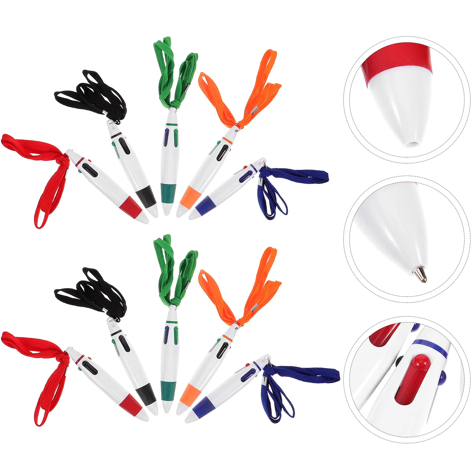 

10 шт., разноцветные шариковые ручки для медсестер