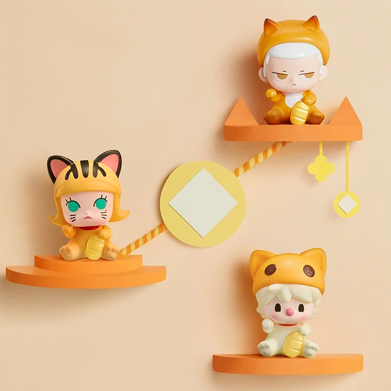 Оригинальная фигурка Lucky Cat Series в стиле поп-боб Labubu Molly Dimoo Crybaby мини-милая кукла
