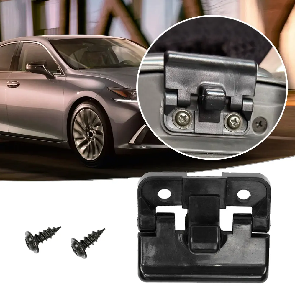 

1set Black Car Center Console Lid Latch Striker Armrest Lock Clip Interior Parts Car Tool with Screws for Toyota Lexus Sean