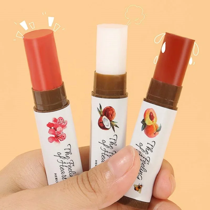 

Fruity Lip Balm Moisturizing Nourishing Lip Gloss Natural Temperature Change Color Lipstick Cheap Makeup Cosmetics Lip Skin Care